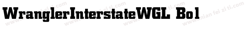 WranglerInterstateWGL Bold字体转换